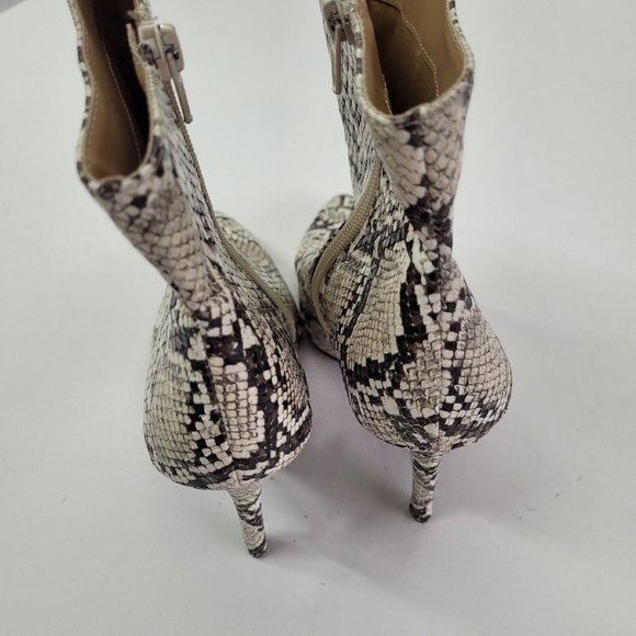 Thalia Sodi Shoe Womens Size US 7.5 Rylie Pump Bootie Snakeskin Stiletto Heel - Picture 4 of 14